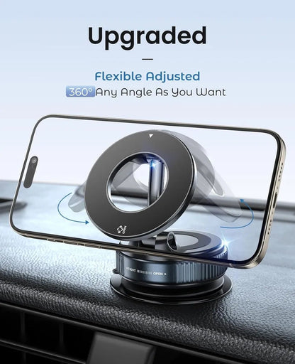 Soporte Magnético Premium para carro con Succión al Vacío Ultra Firme - Tecnomundointl