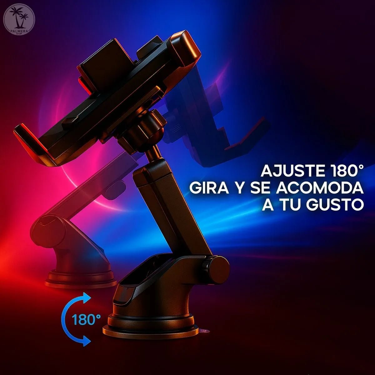 Soporte para celular carro universal ventosa 360° - Tecnomundointl