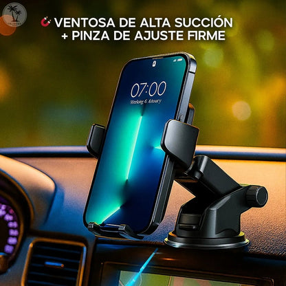 Soporte para celular carro universal ventosa 360° - Tecnomundointl