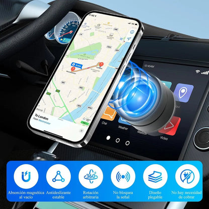 Soporte Plegable para Celular en Auto con Succión Ultra Firme - Tecnomundointl