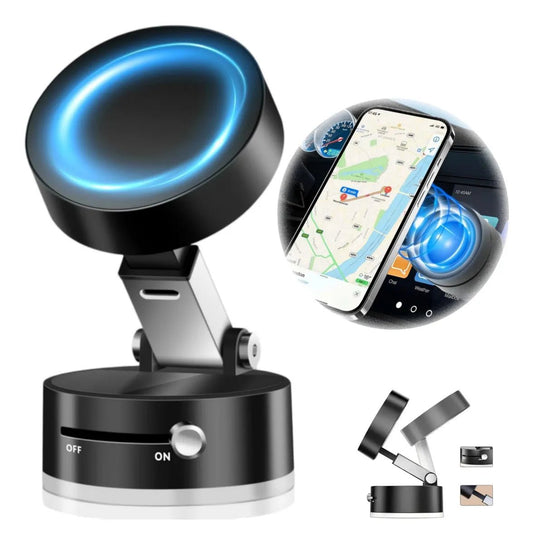 Soporte Plegable para Celular en Auto con Succión Ultra Firme - Tecnomundointl