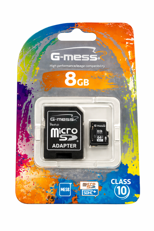 Tarjeta Memoria Micro SD G - MASS 8GB Clase 10 Alta velocidad - Tecnomundointl
