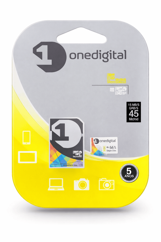 tarjeta Memoria Micro SD OneDigital 8GB Clase 10 con Adaptador Alta Velocidad - Tecnomundointl