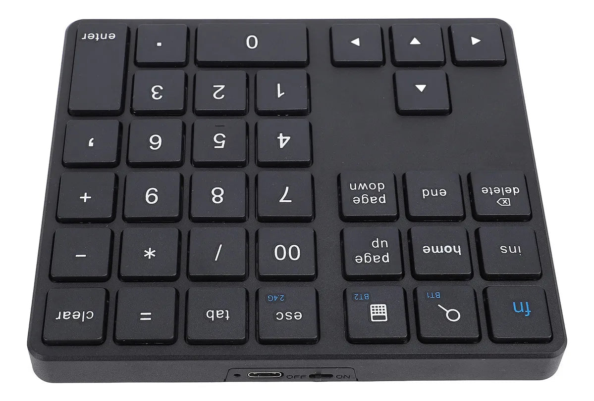 Teclado Numerico Inalámbrico Bluetooth 35 Teclas Recargable USB - C para Laptop PC Tablet - Tecnomundointl