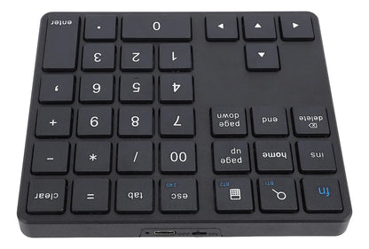 Teclado Numerico Inalámbrico Bluetooth 35 Teclas Recargable USB - C para Laptop PC Tablet - Tecnomundointl