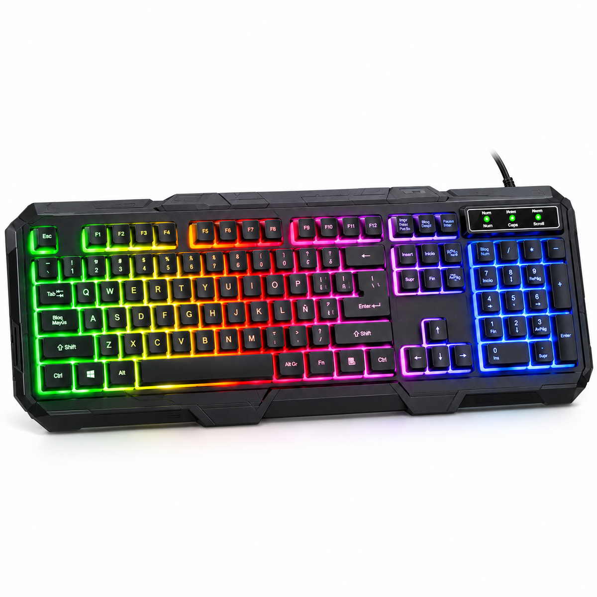 Kit Gamer 4 en 1  Harvic SET44 Teclado Mouse Audífonos Gaming y mouse pad