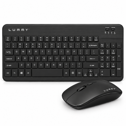 Teclado Inalámbrico Lummy Bluetooth con Teclas Multimedia y Batería Recargable