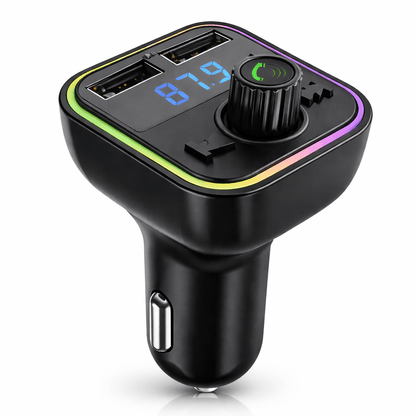 Transmisor FM Bluetooth para Carro con USB y Manos Libres llamadas - Tecnomundointl
