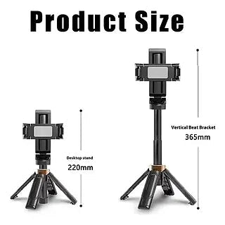 Trípode Selfie Stick Bluetooth 3 en 1 Portátil y Profesional - Tecnomundointl