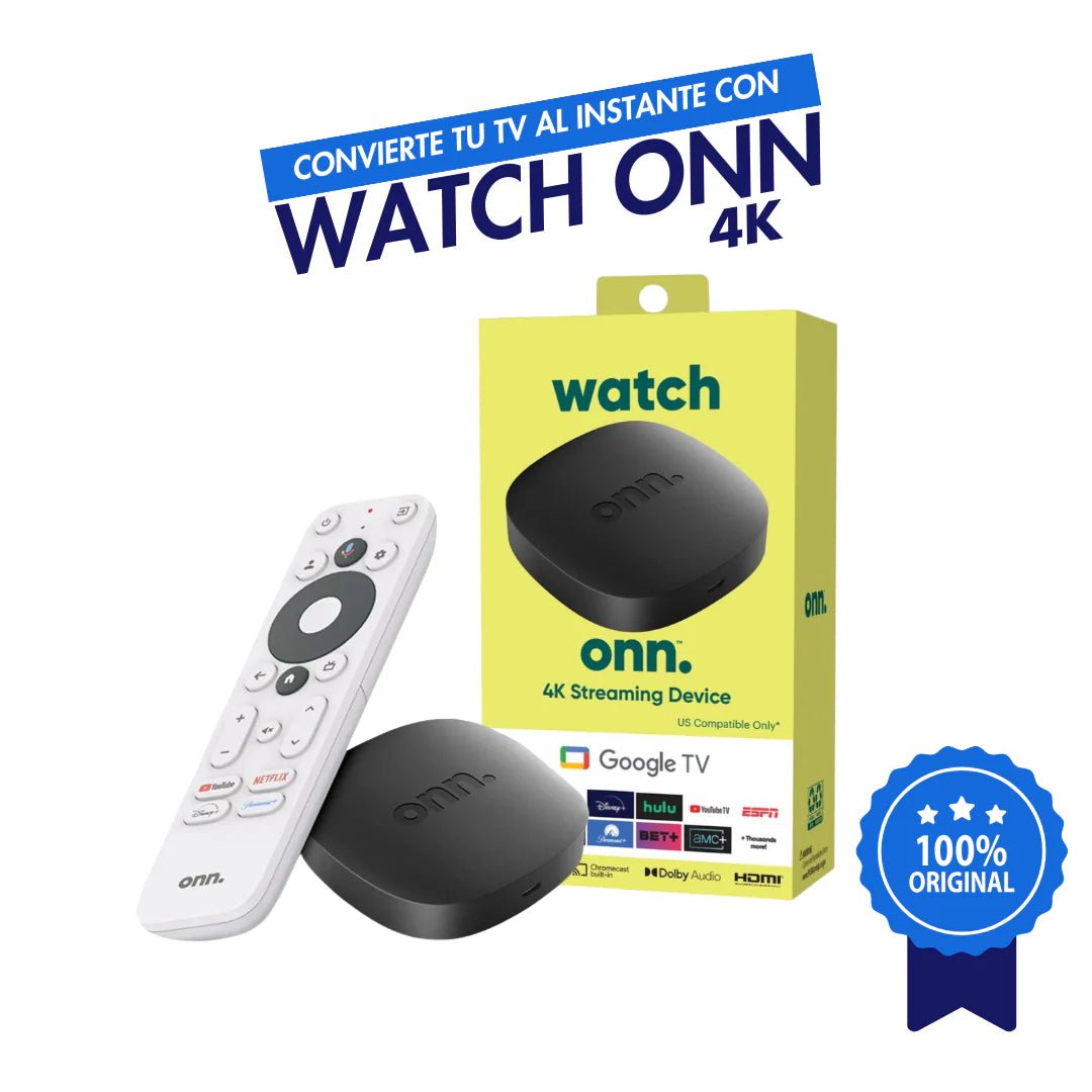 Watch Onn 4K ORIGINAL - Smart TV Box Compatible con Magis - Tecnomundointl