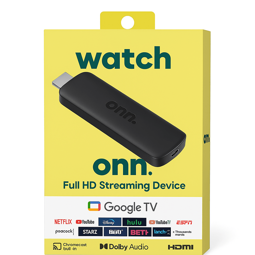 Watch Onn ORIGINAL Full HD Google TV con Magis TV y Control por Voz - Tecnomundointl